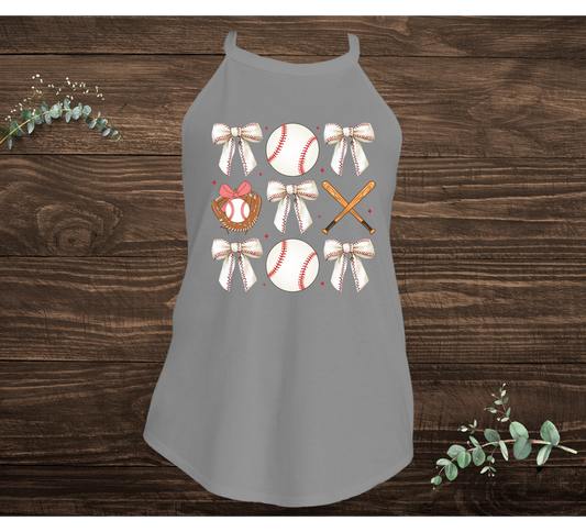 Baseball and Bow Collage 2 Tank