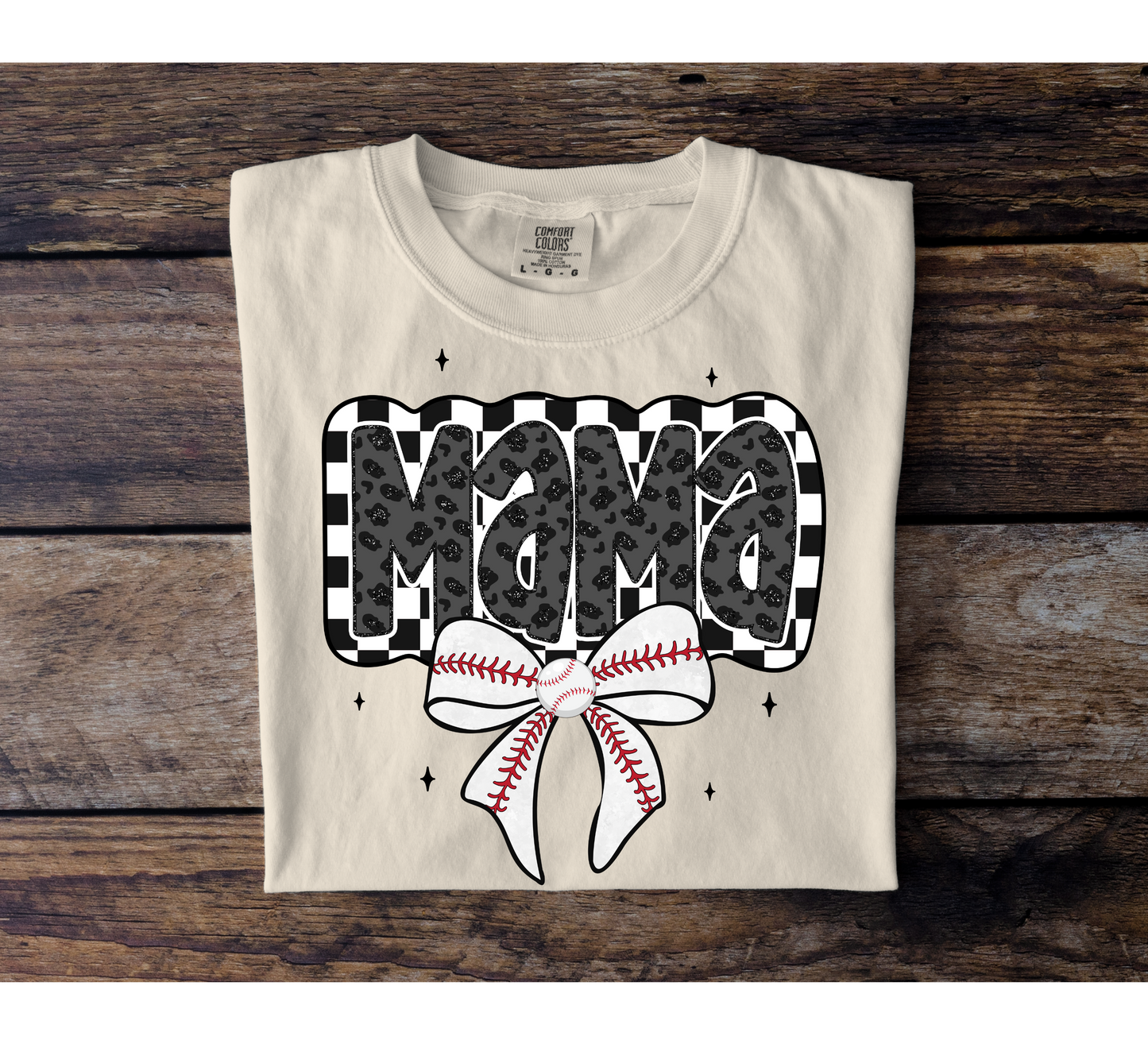 Baseball Mama Bow Tee