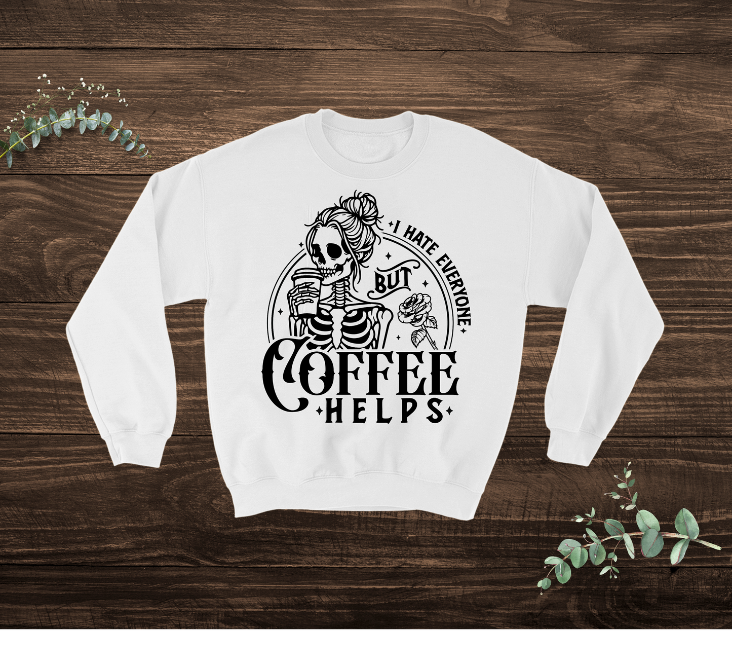 Coffee Skeleton Sweatshirt