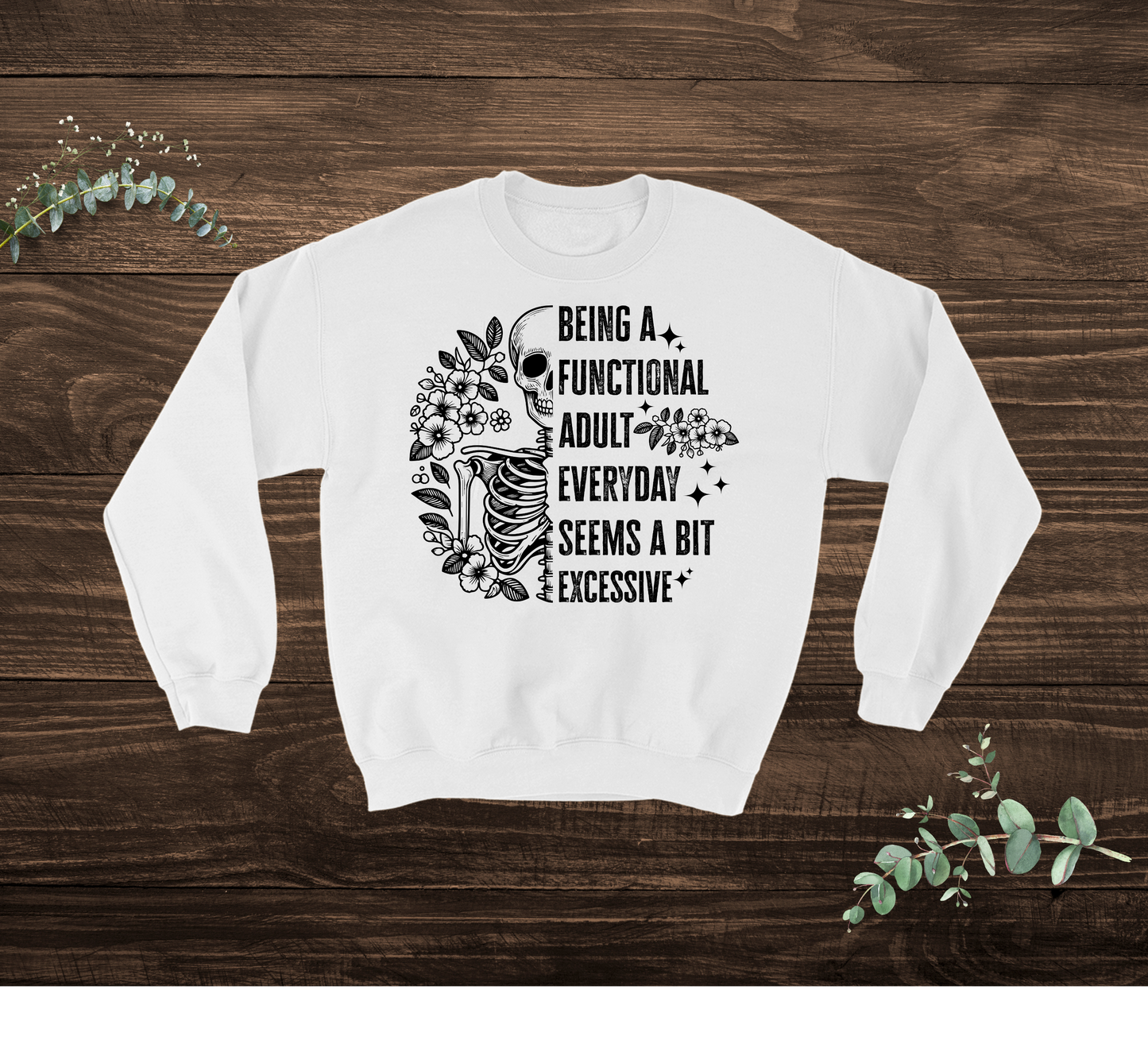 Functional Adult Skeleton Sweatshirt