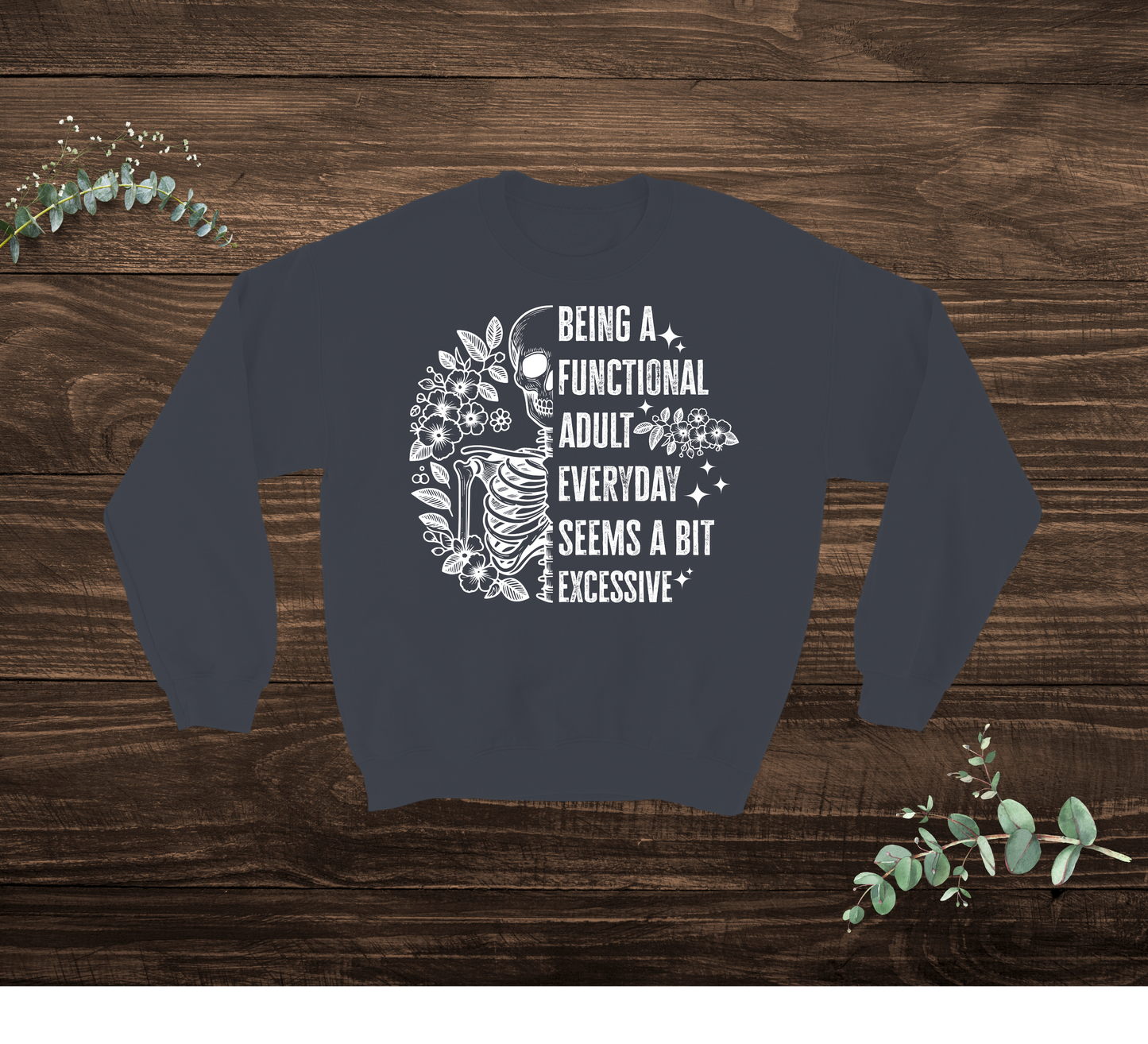 Functional Adult Skeleton Sweatshirt