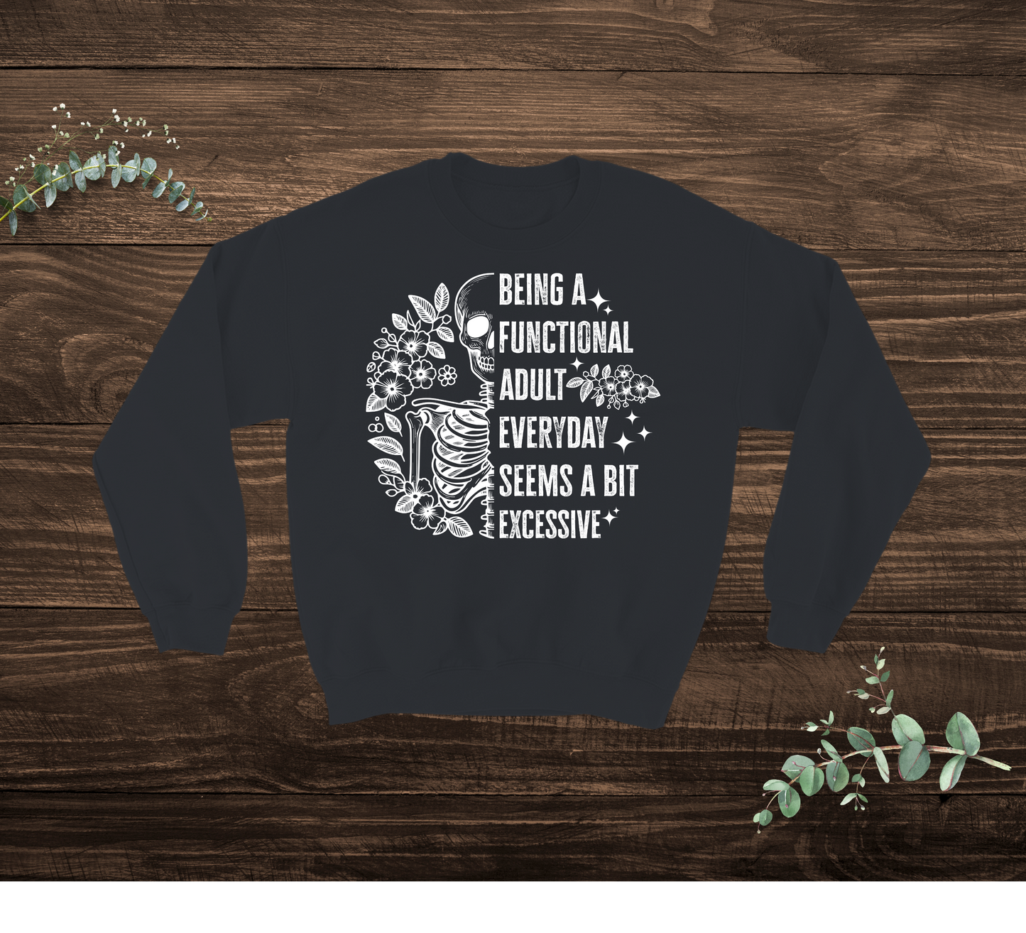 Functional Adult Skeleton Sweatshirt