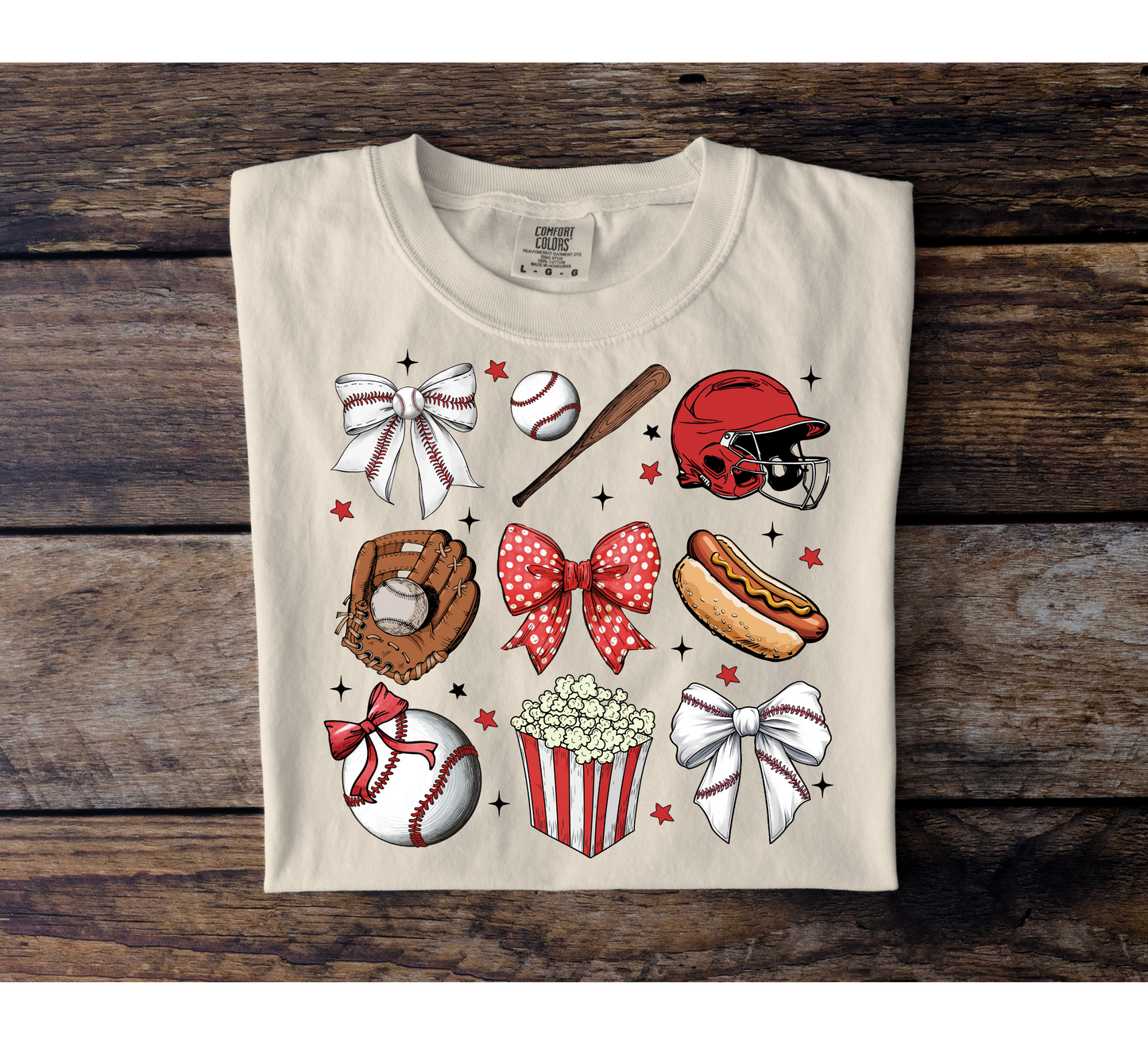 Retro Baseball Collage Tee