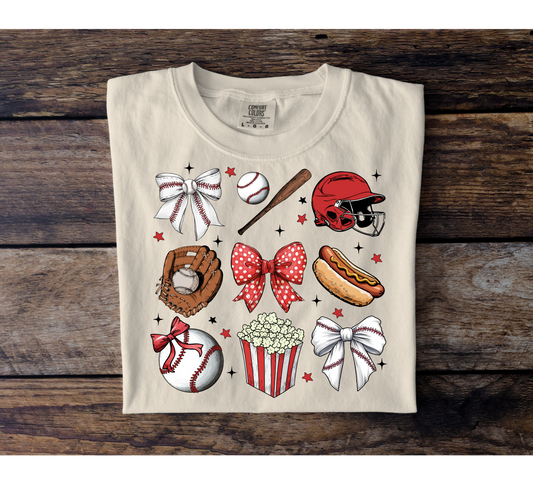 Retro Baseball Collage Tee