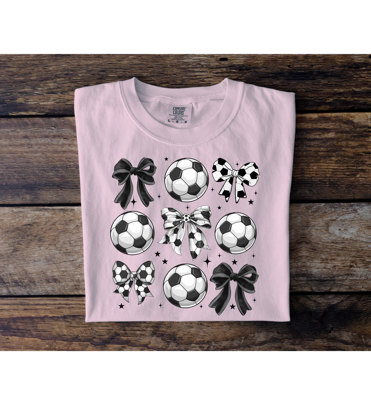 Soccer Bow Collage Tee