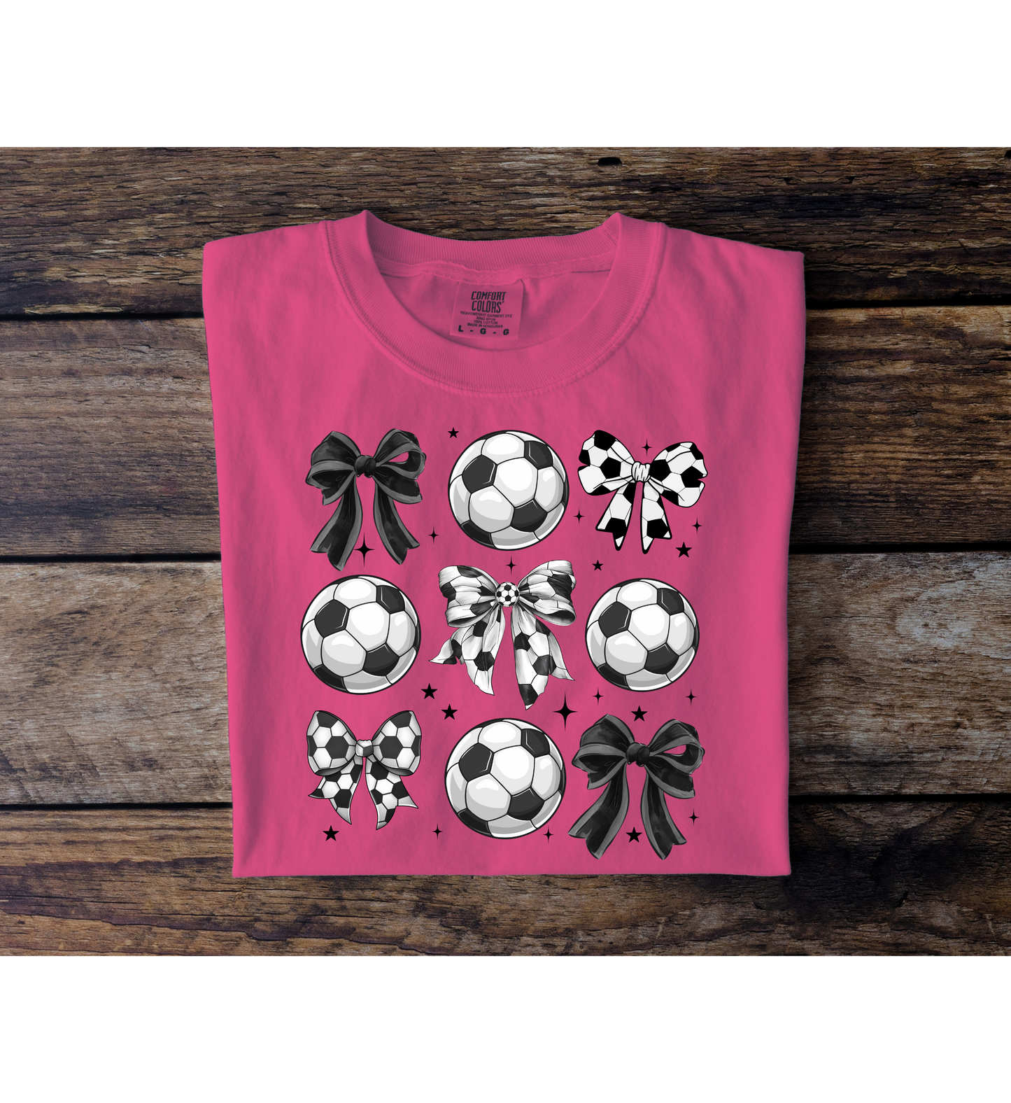 Soccer Bow Collage Tee