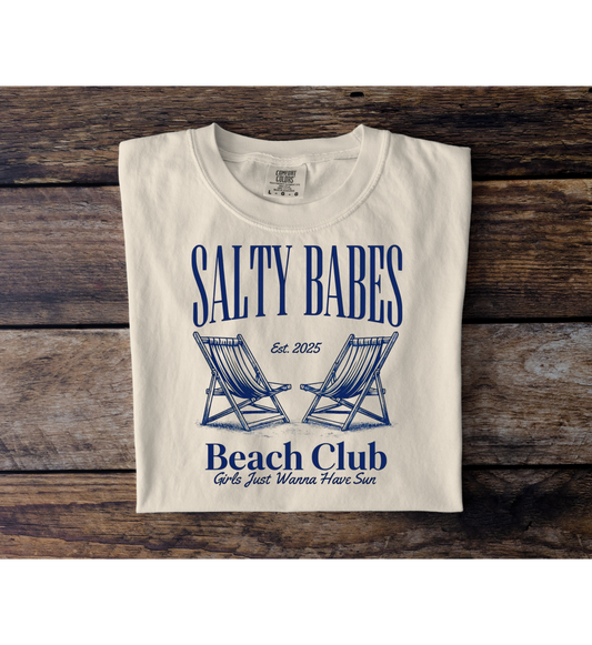 Salty Babes Beach Club Tee