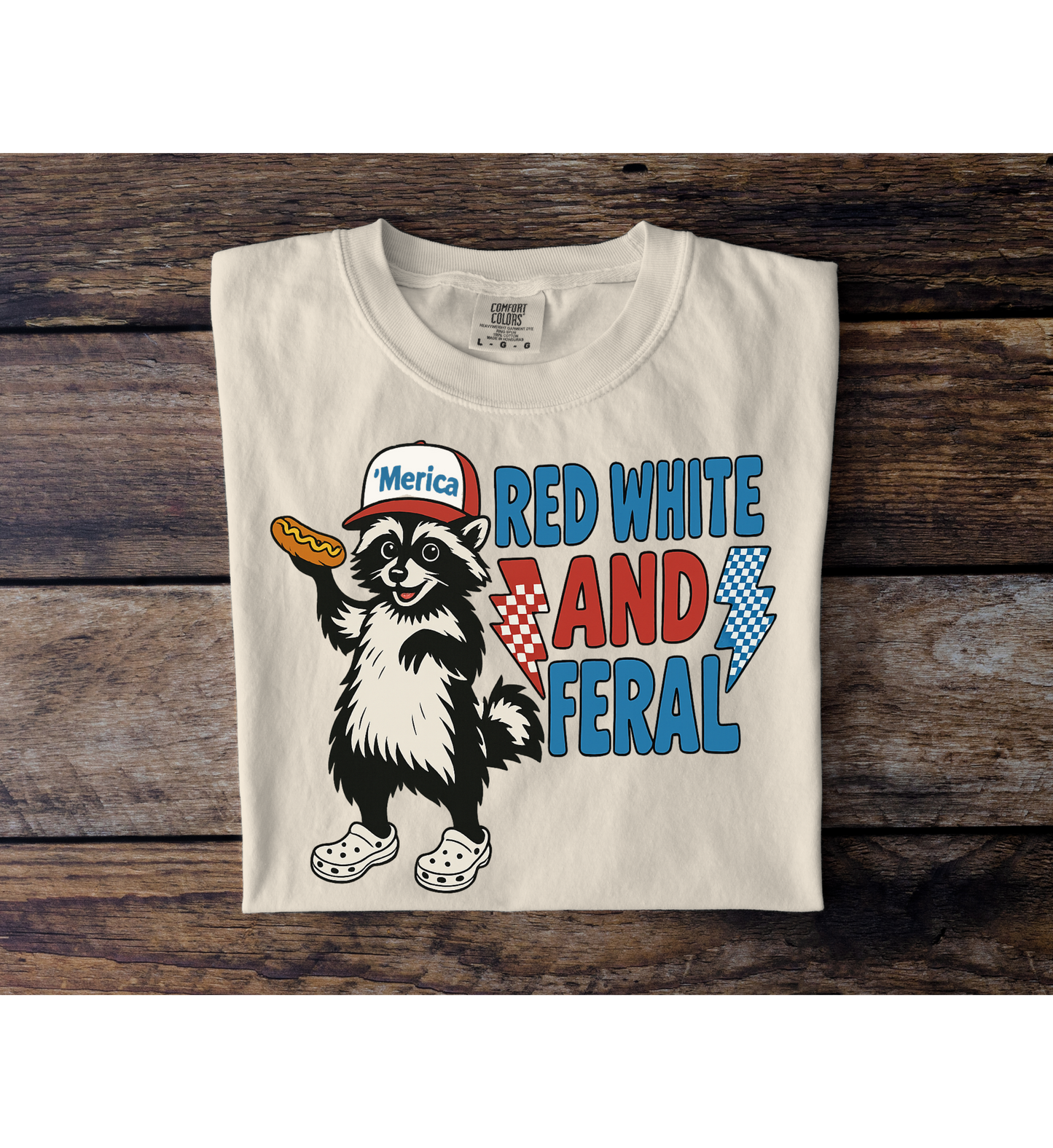 Red White And Feral Tee