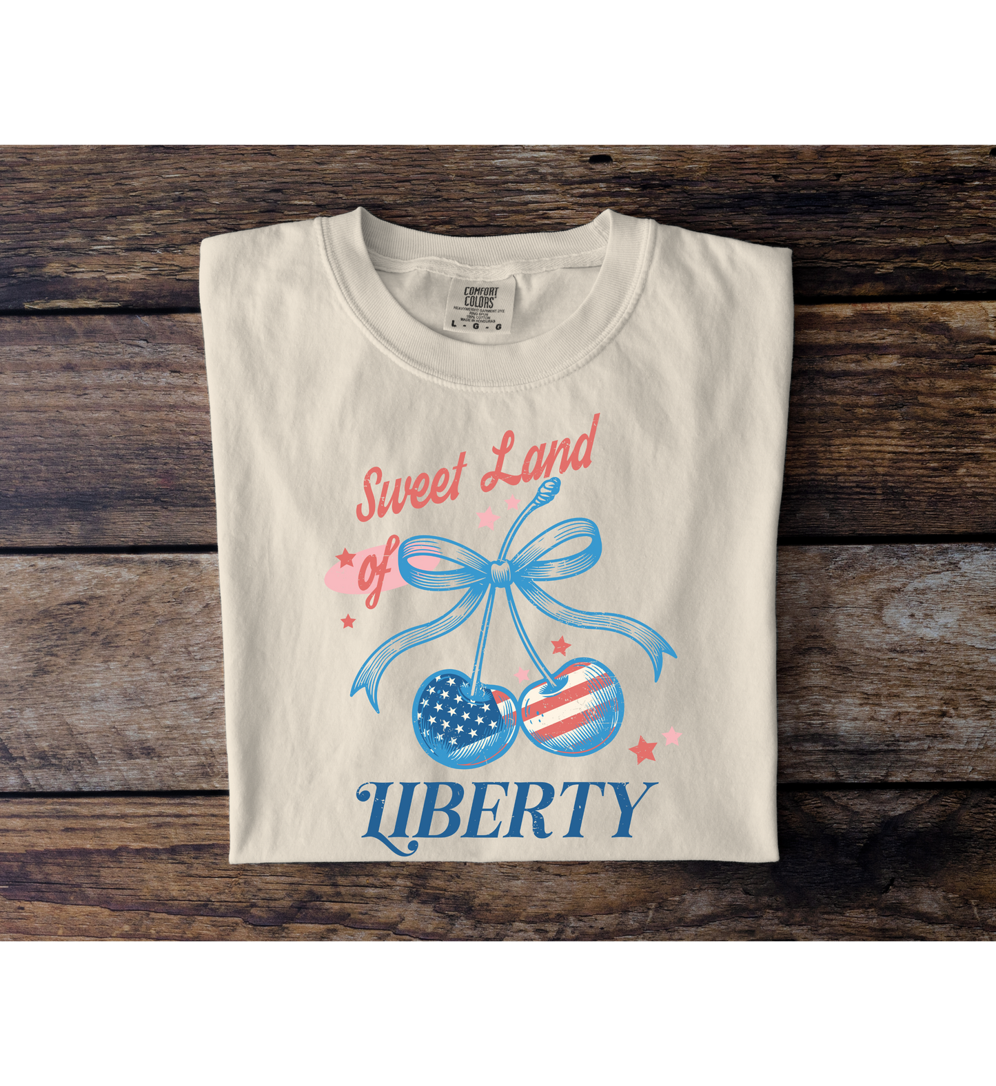 Sweet Land of Liberty Cherry Bow Tee