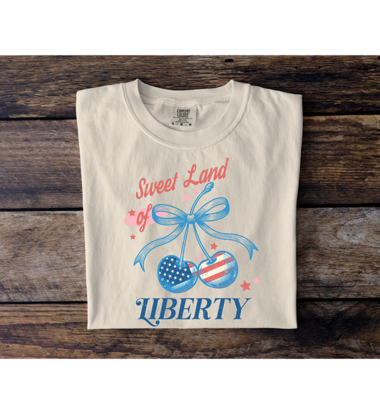 Sweet Land of Liberty Cherry Bow Tee