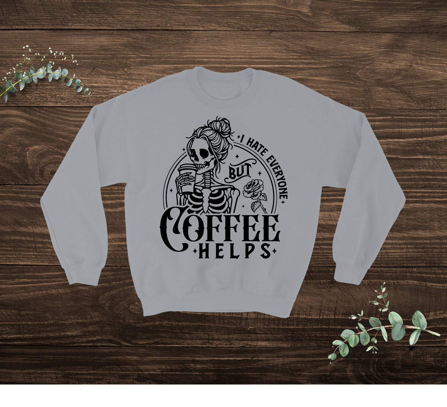 Coffee Skeleton Sweatshirt