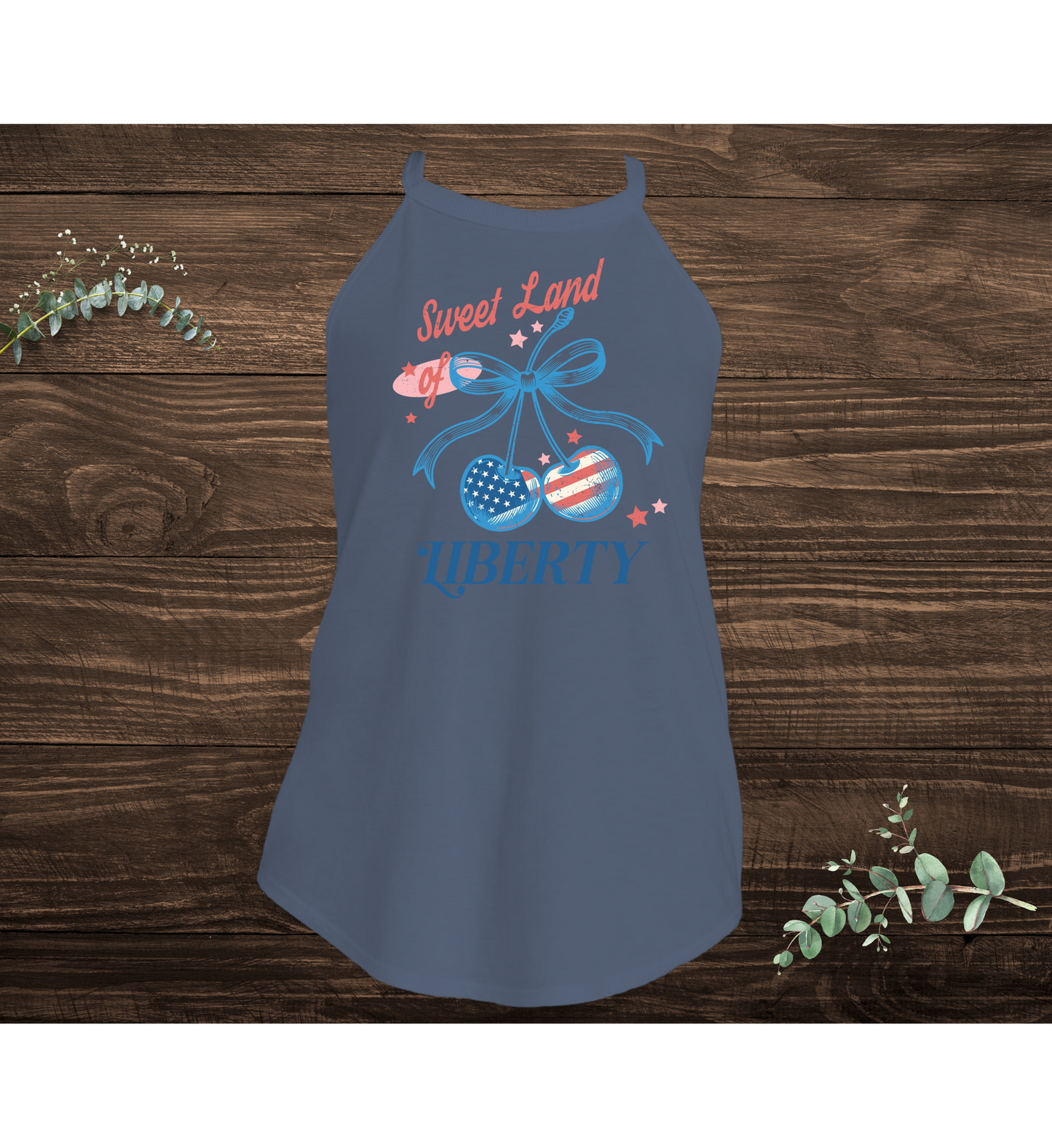 Sweet Land Of Liberty Cherry Bell Tank