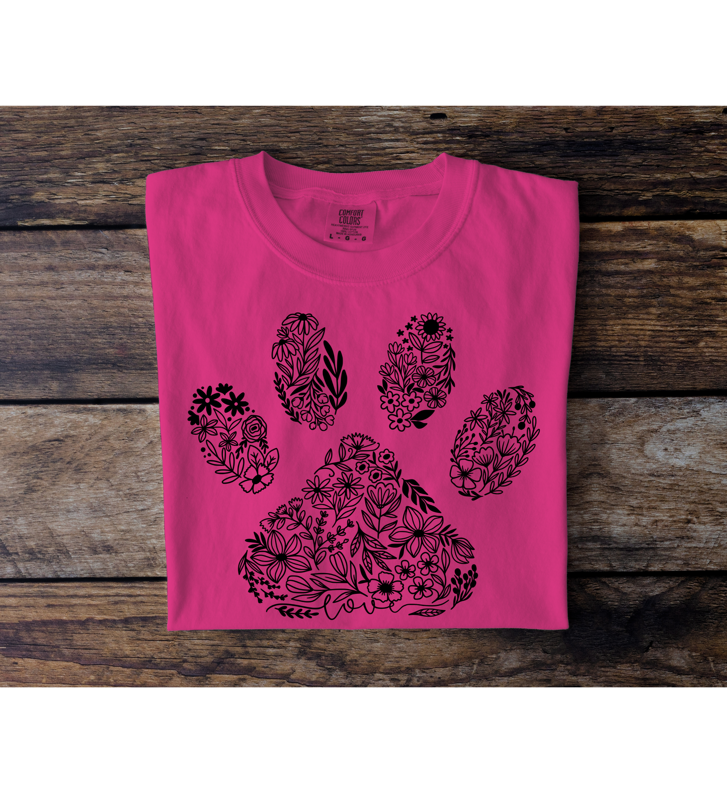 Floral Paw Tee