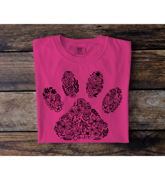 Floral Paw Tee