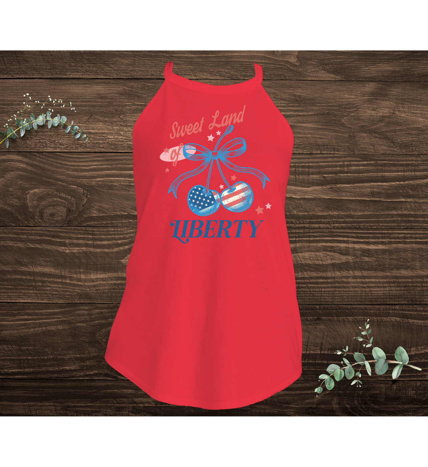 Sweet Land Of Liberty Cherry Bell Tank