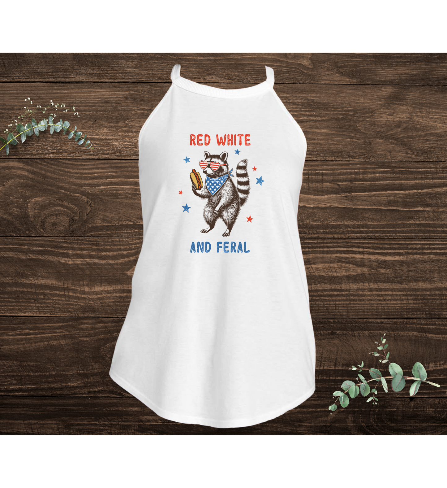 Red White And Feral Hotdog Tank
