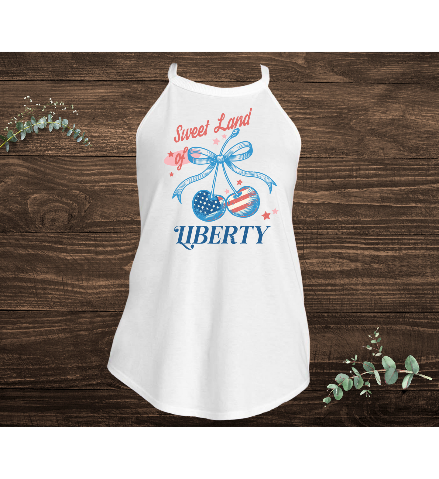 Sweet Land Of Liberty Cherry Bell Tank