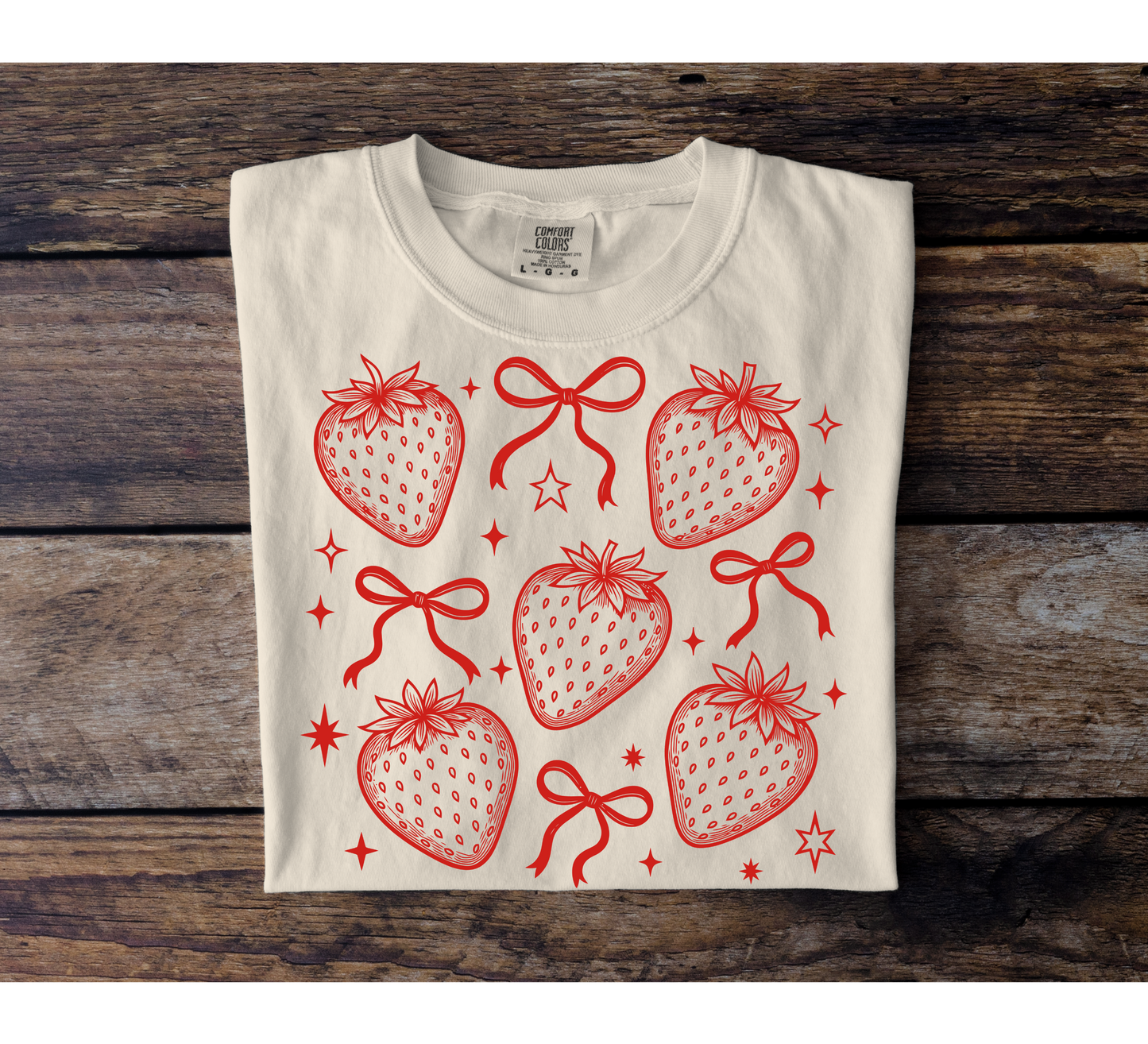 Strawberry Bow Collage