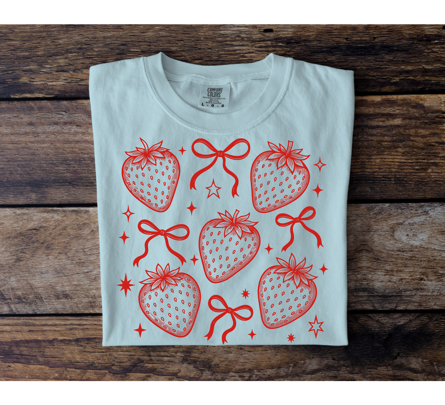 Strawberry Bow Collage