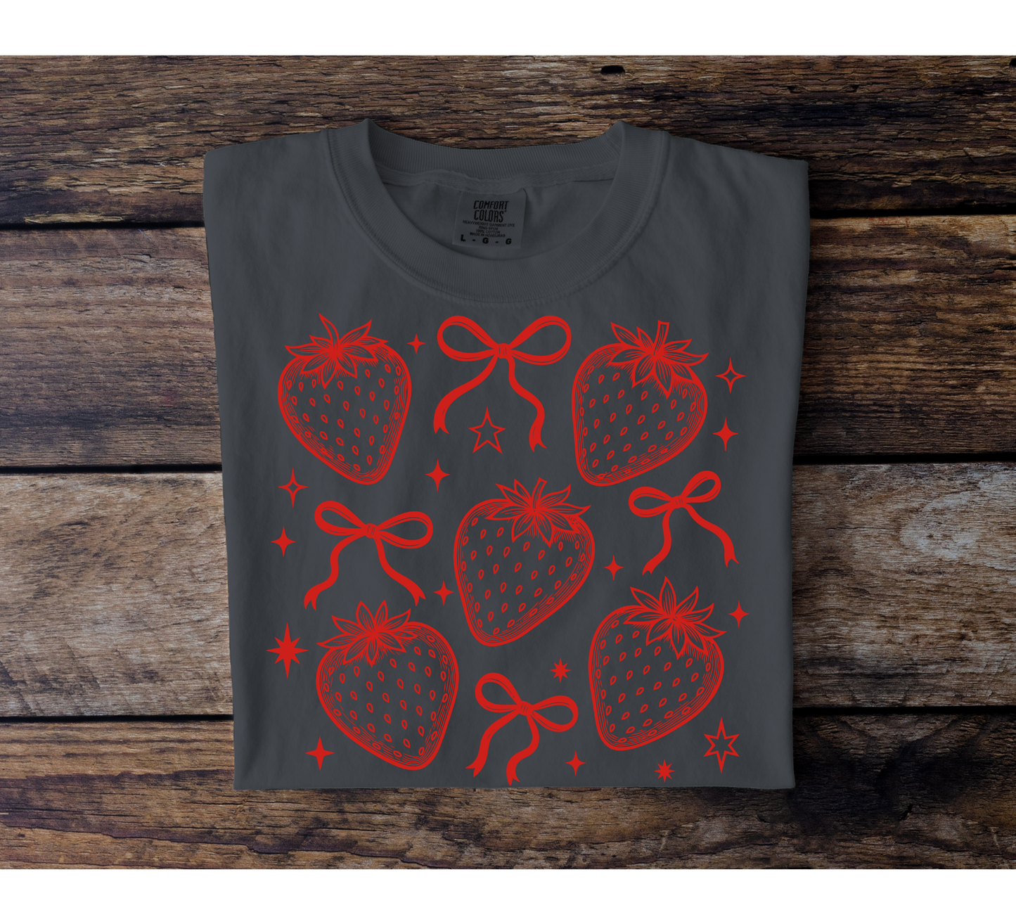 Strawberry Bow Collage