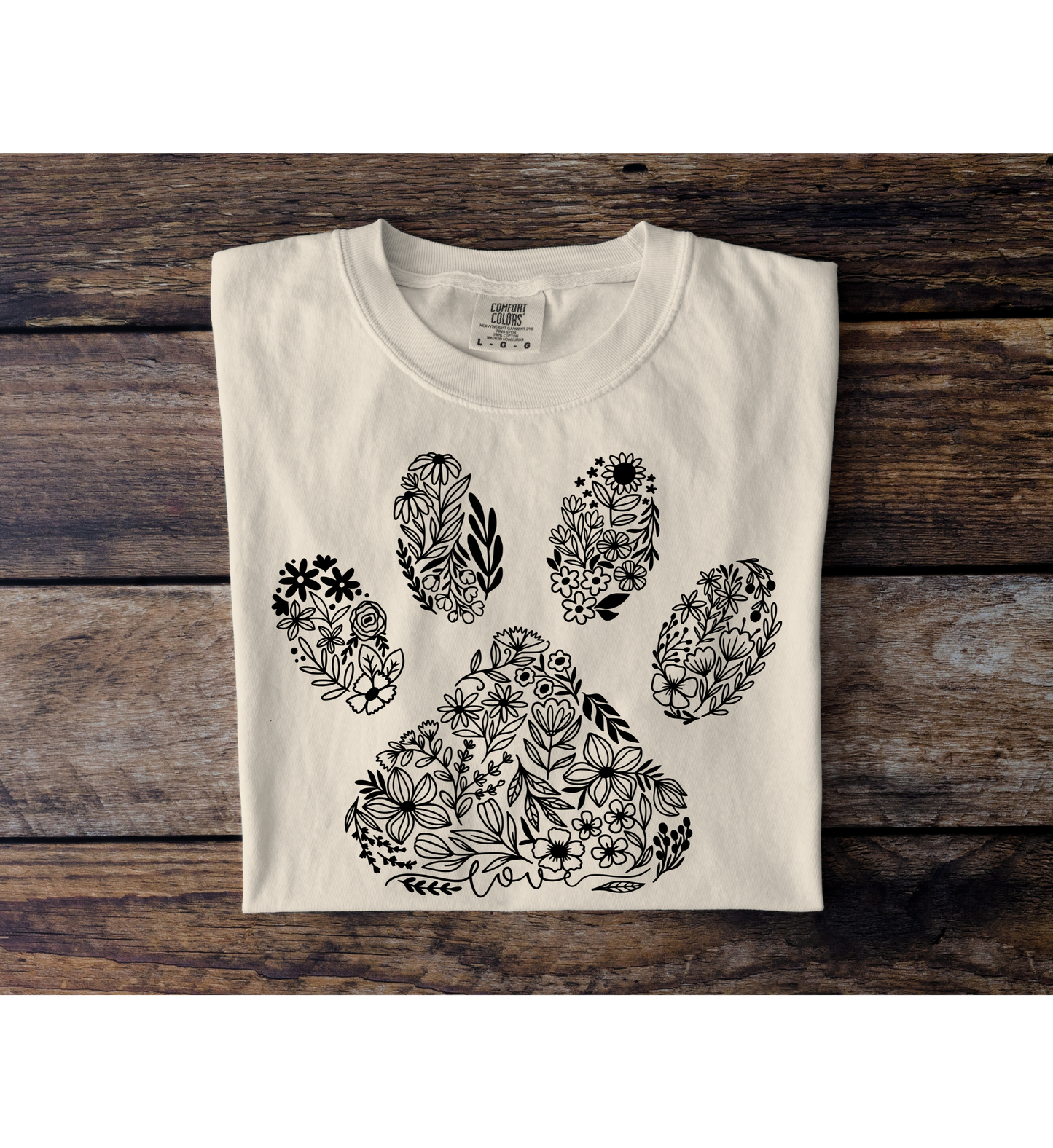 Floral Paw Tee