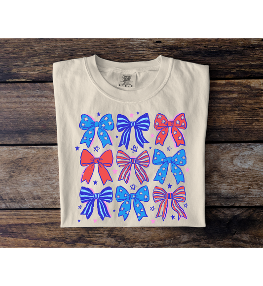 America Bow Collage Tee