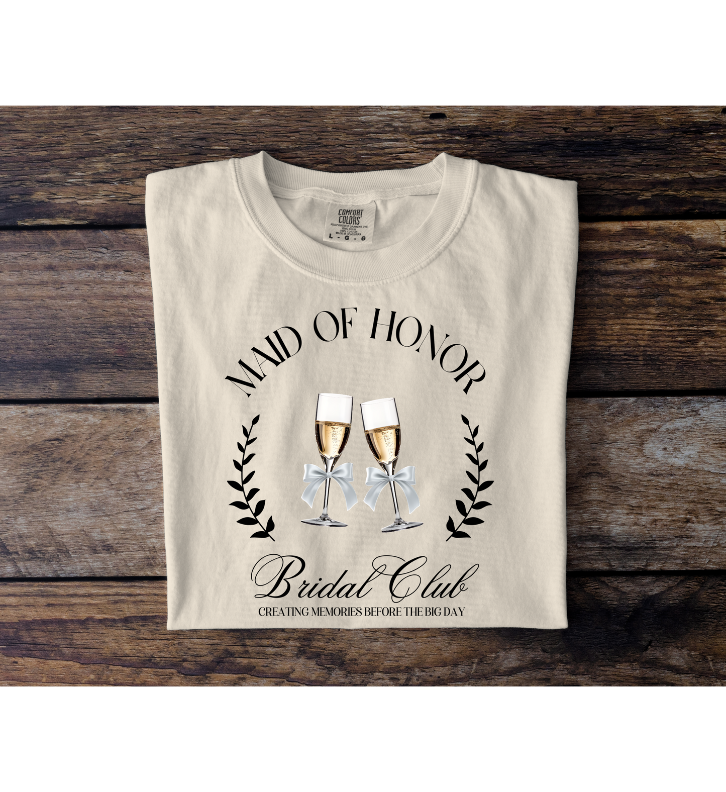 Maid Of Honor Bridal Club Tee