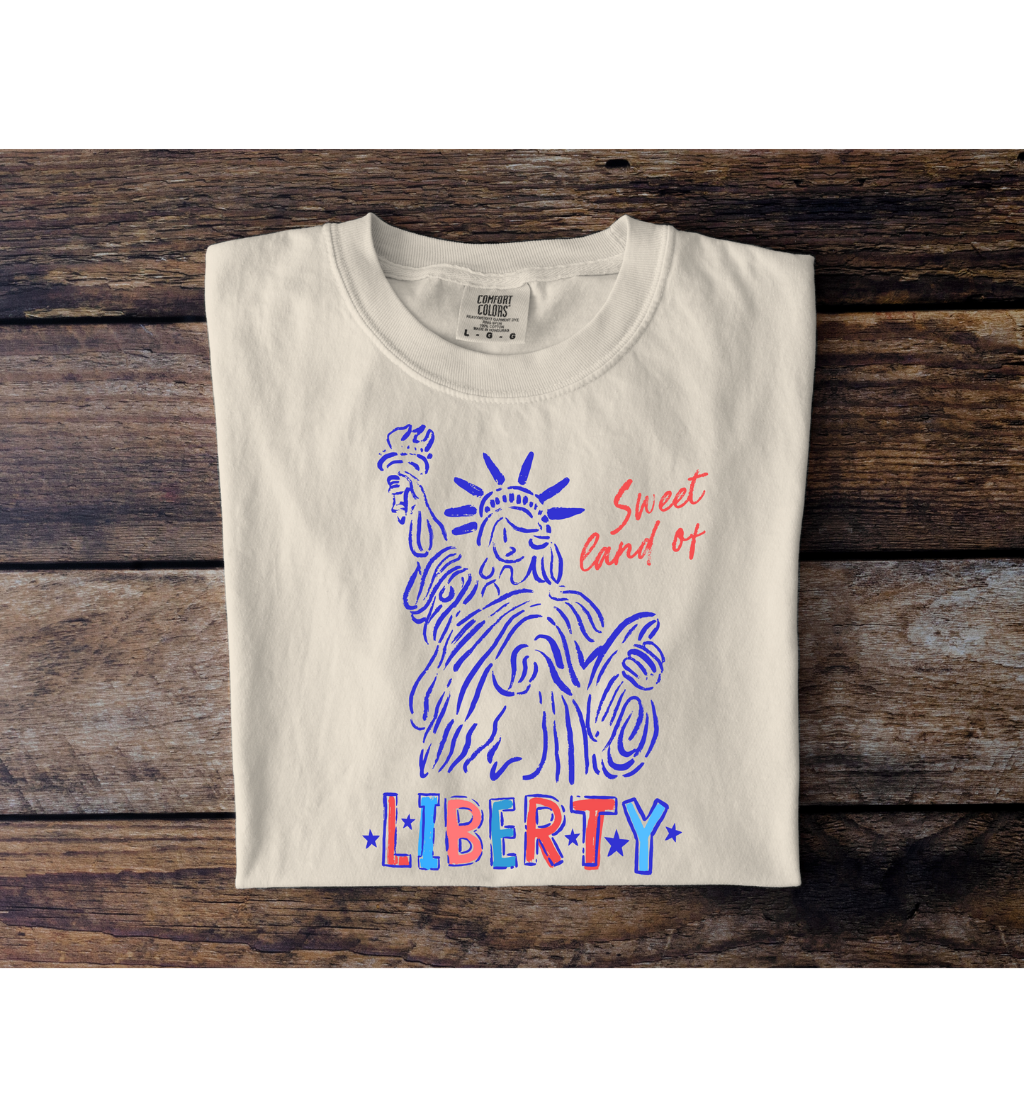 Sweet Land of Liberty Statue 2 Tee
