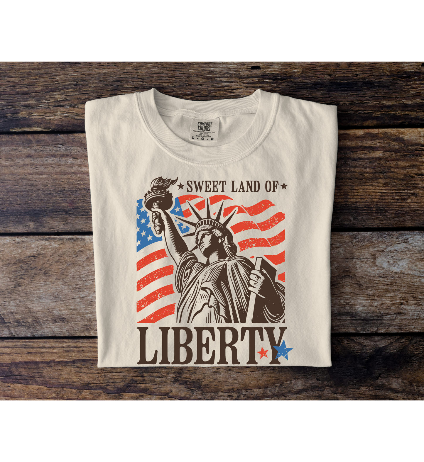 Sweet Land of Liberty Statue Tee