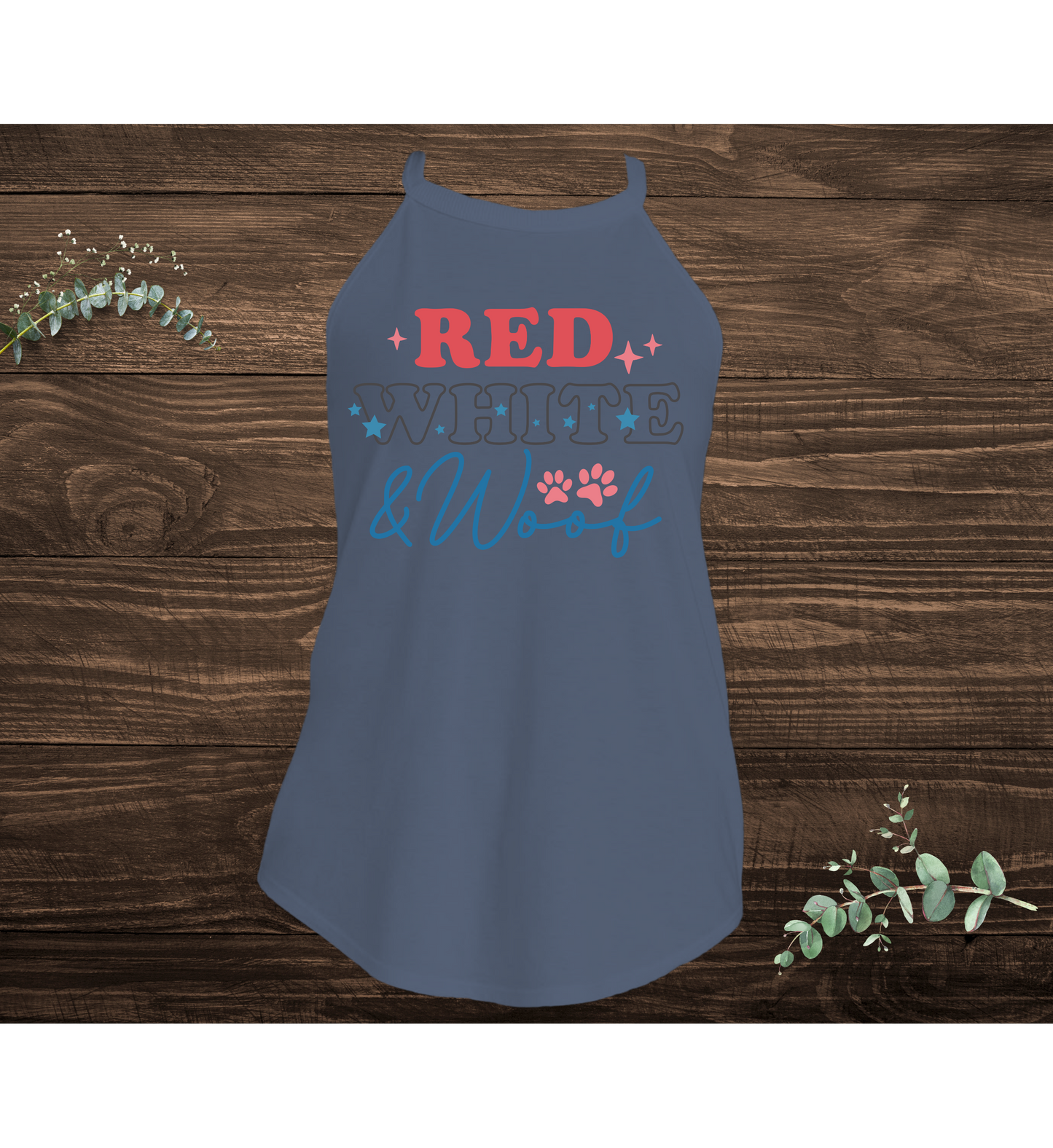 Red White And Woof Tank