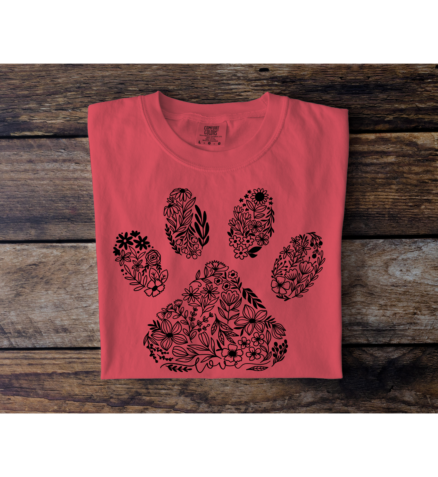 Floral Paw Tee