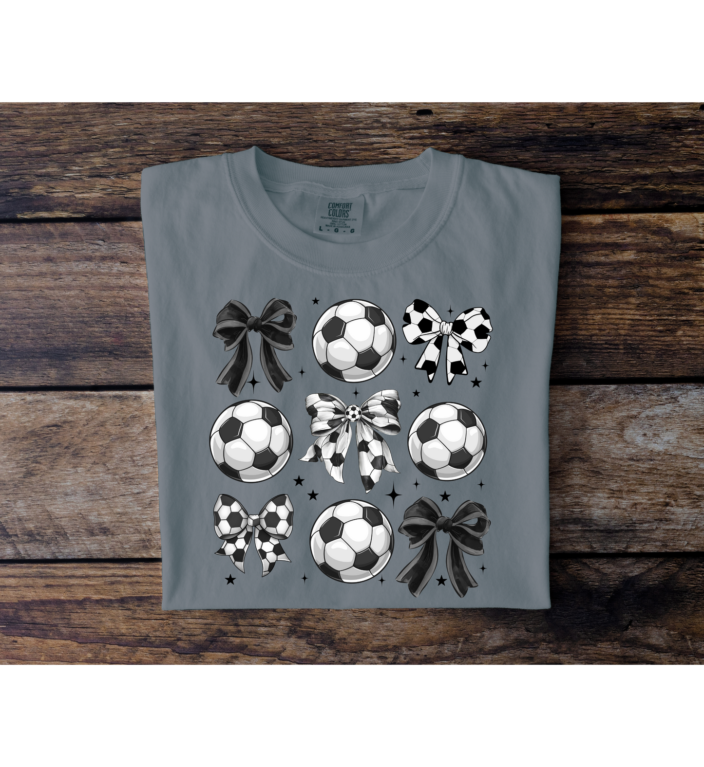 Soccer Bow Collage Tee