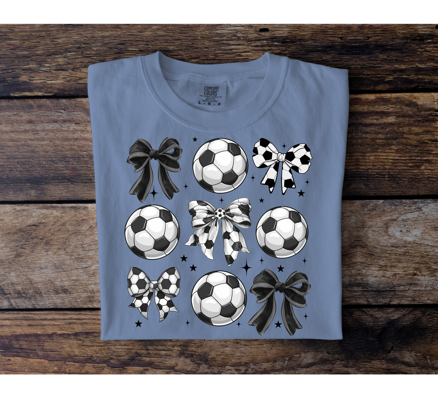 Soccer Bow Collage Tee