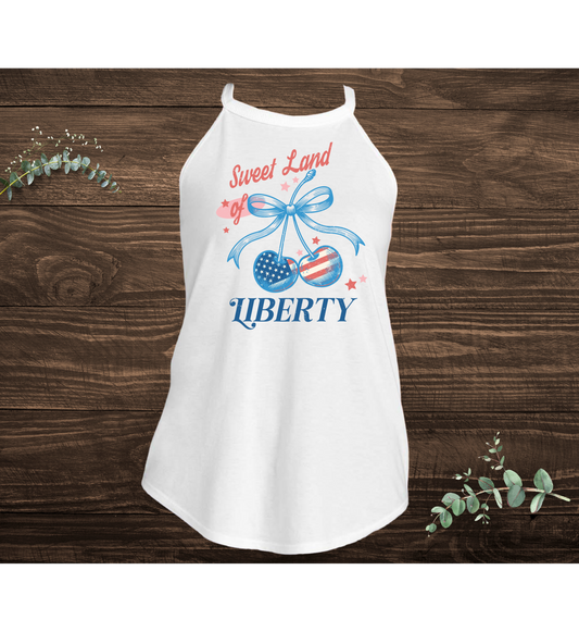 Sweet Land Of Liberty Cherry Bell Tank