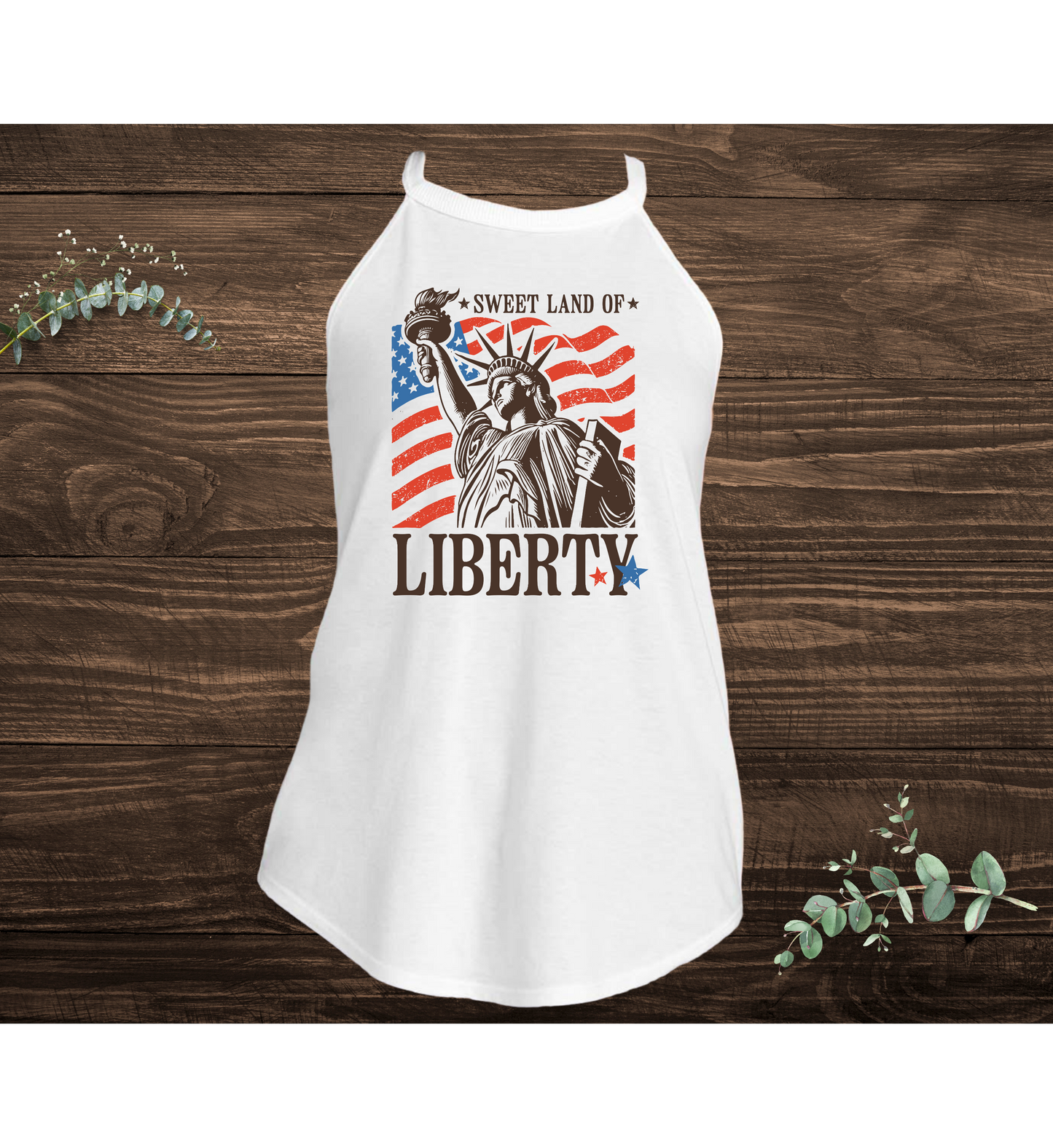 Sweet Land Of Liberty Statue Tank